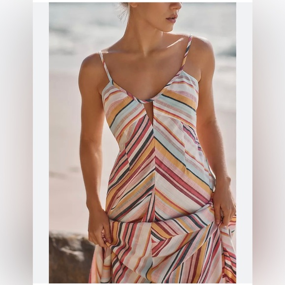 Anthropologie Stripe Maxi Dress - Picture 7 of 11